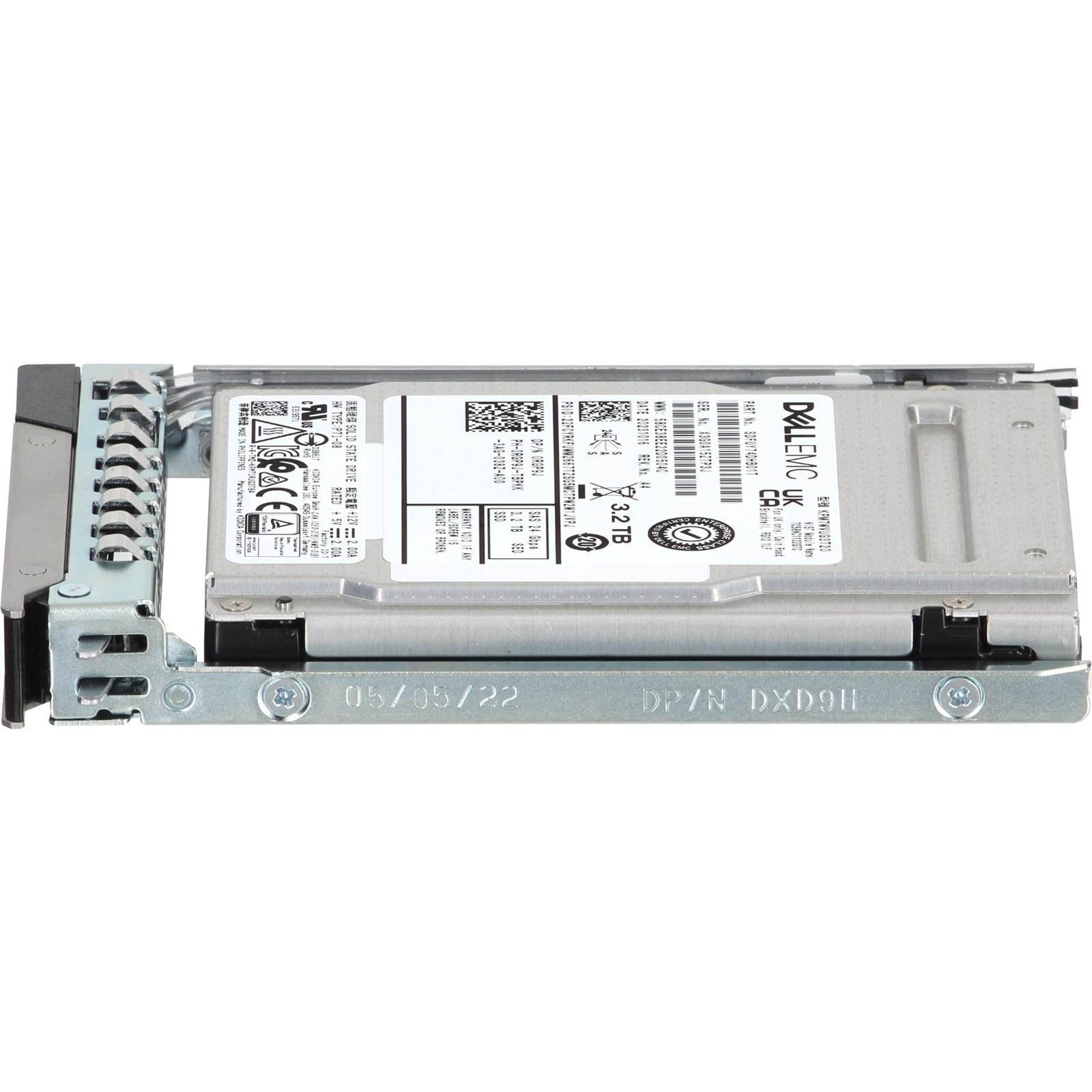 Dell 3.2TB 24Gbps SAS MU TLC SED FIPS 2.5 SSD KPM7WVUG3T20 (RGP9J