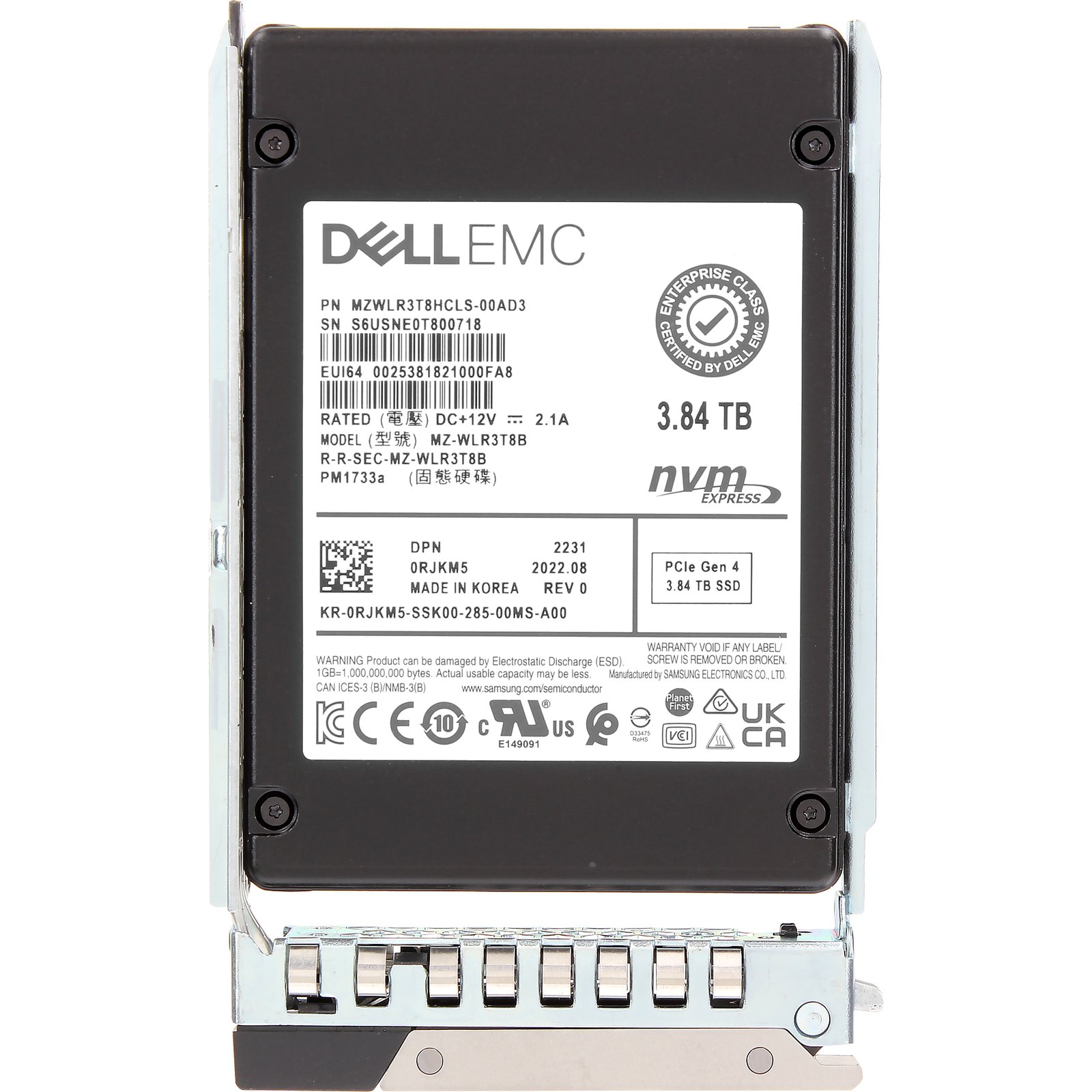 Dell 3.84TB PCIe Gen4 NVMe RI TLC 2.5 SSD PM1733a (RJKM5) | eBay