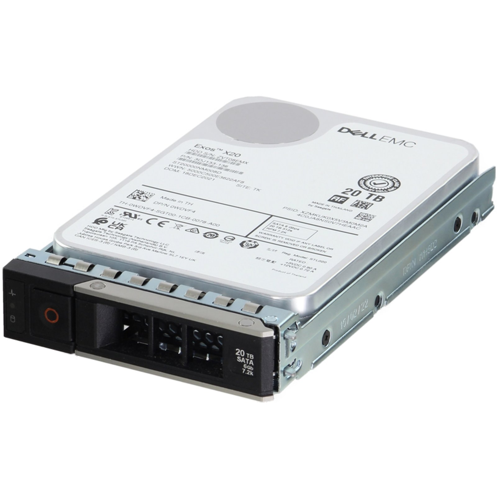 WDVF4-CDN Dell 20TB 7.2K 512e 6Gbps SATA 3.5 HDD Exos X20 | eBay