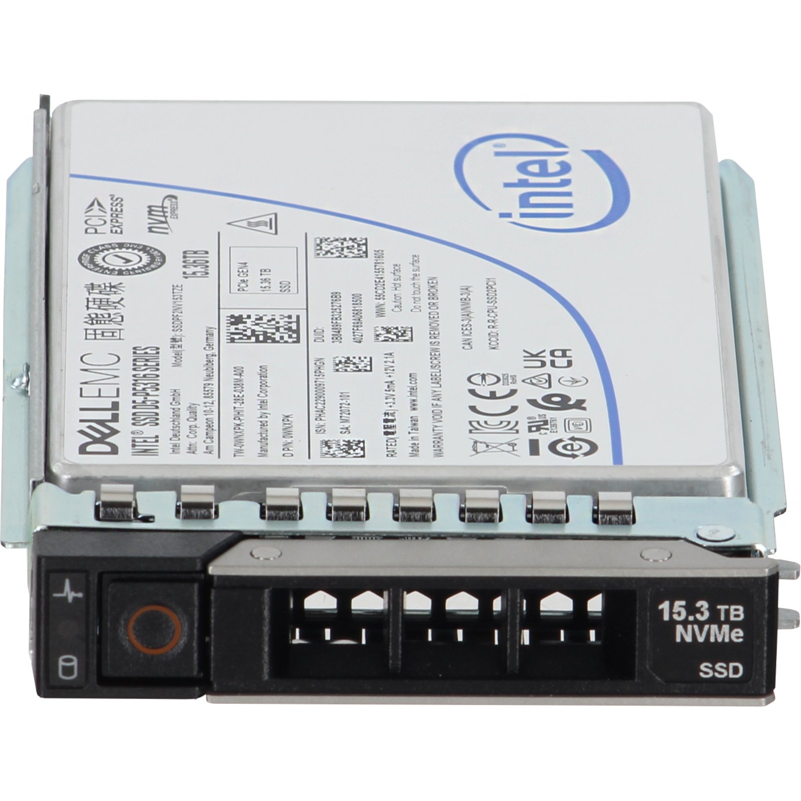 Dell 15.36TB PCIe Gen4 NVMe RI QLC 2.5 SSD D5-5316 (WNXPK