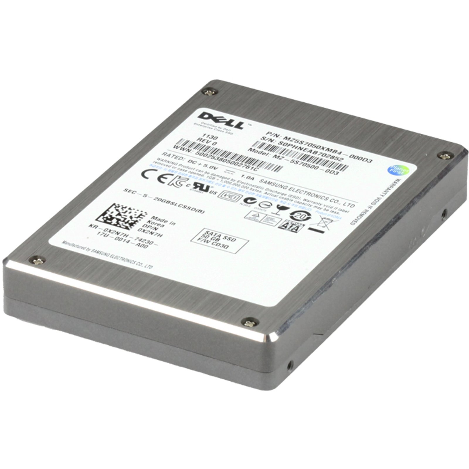 Dell 50GB 3Gbps SATA MU SLC 2.5 SSD SS805 (X2N7H) | eBay