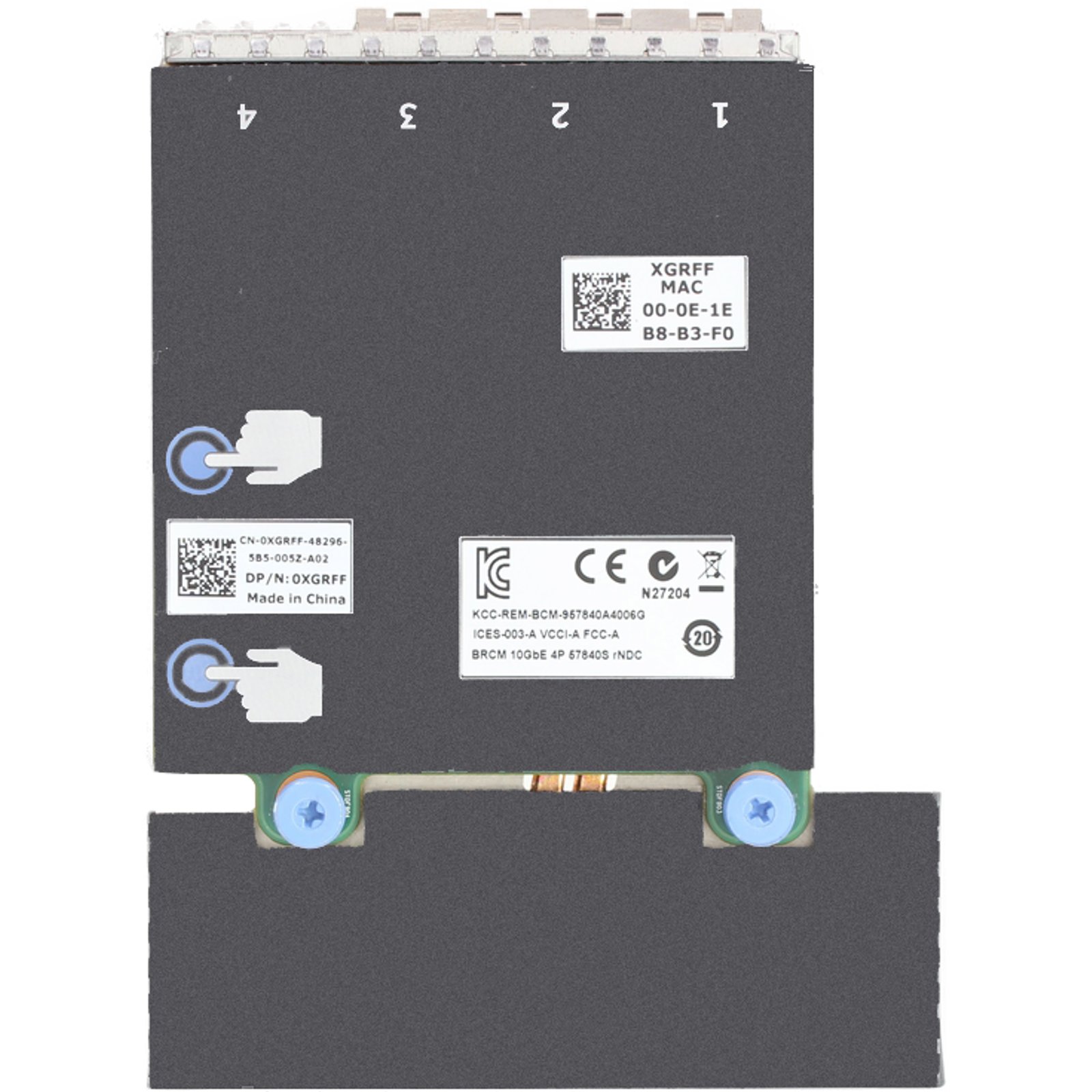 540-BBCQ Broadcom 57840S 4Port 10Gb SFP DA R Series Daughter Card - Foto 5