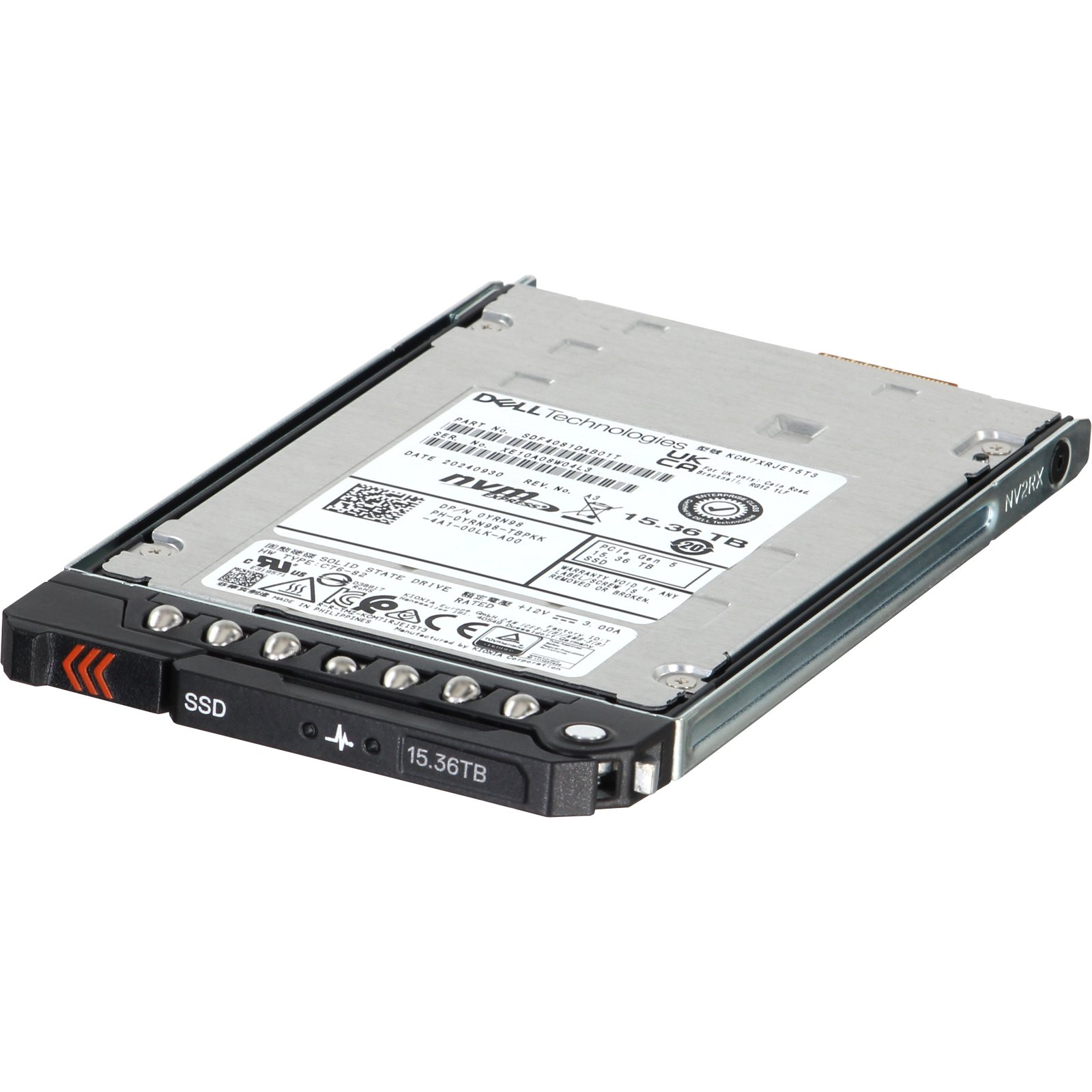 YRN98-CD1 Dell 15.36TB Enterprise NVMe Gen5 RI TLC E3.S SSD CM7-R