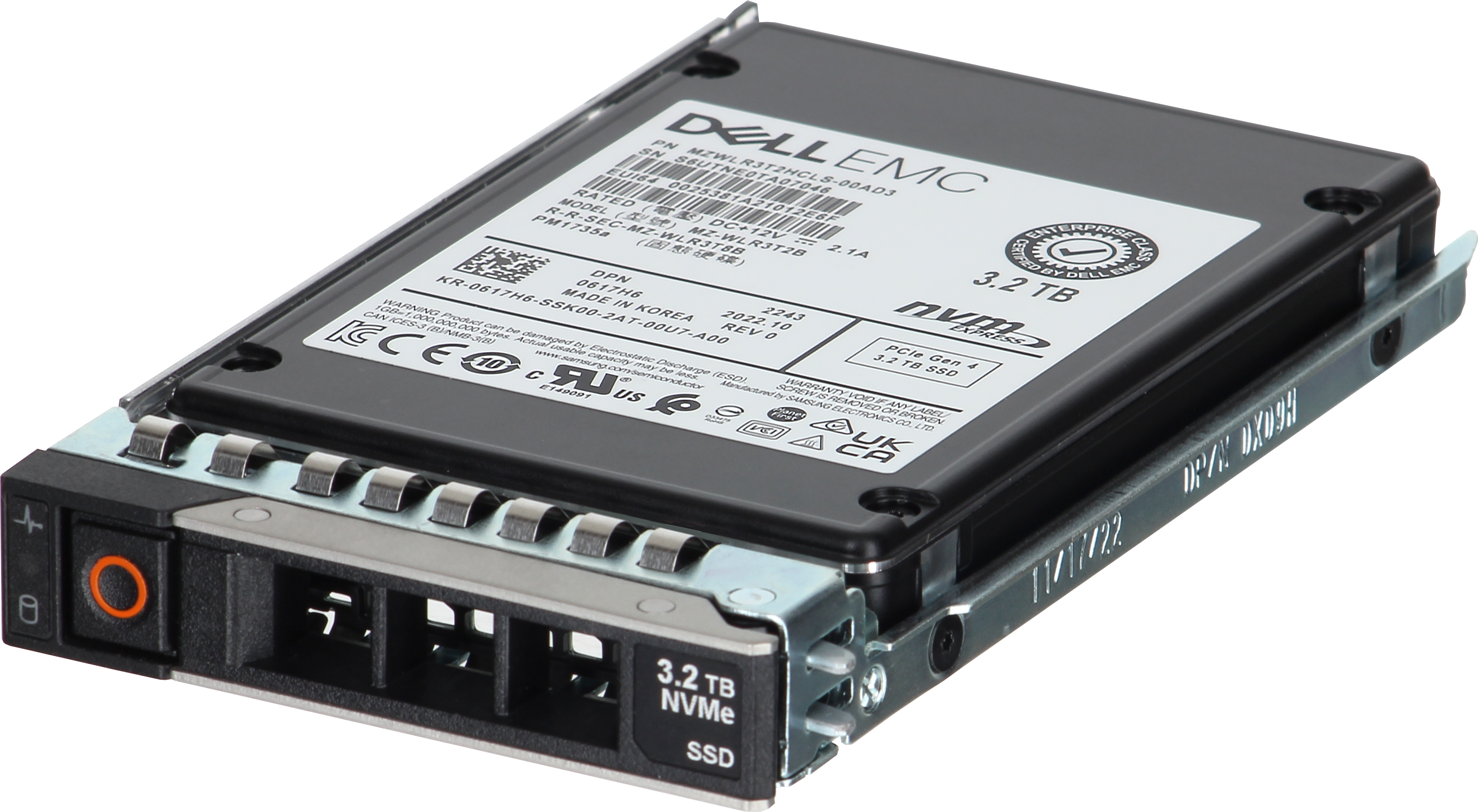 Dell 3.2TB Enterprise NVMe Gen4 MU TLC 2.5 SSD PM1735a - xByte