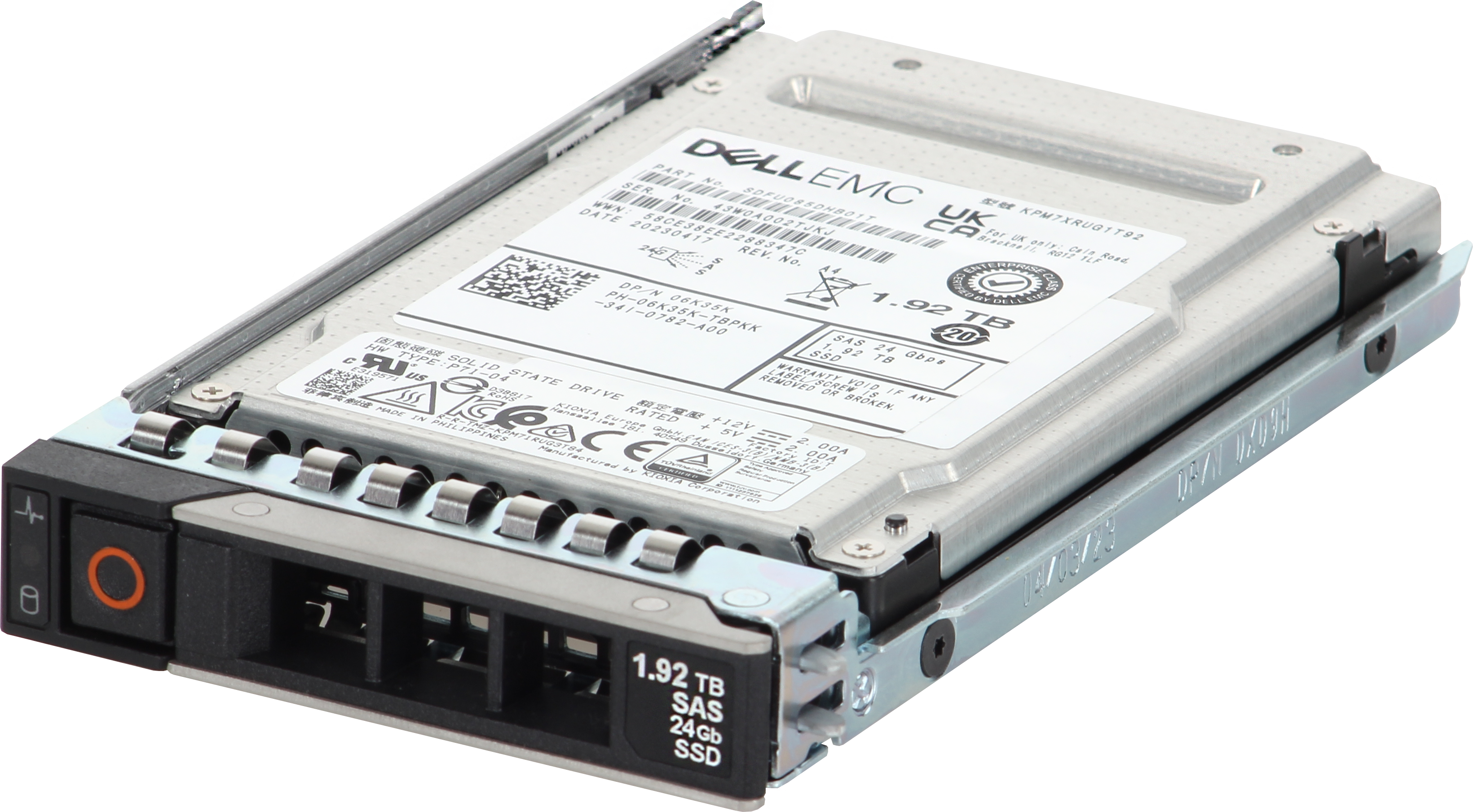 Dell 1.92TB 24Gbps SAS Read Intensive TLC 2.5 SSD KPM7XRUG1T92