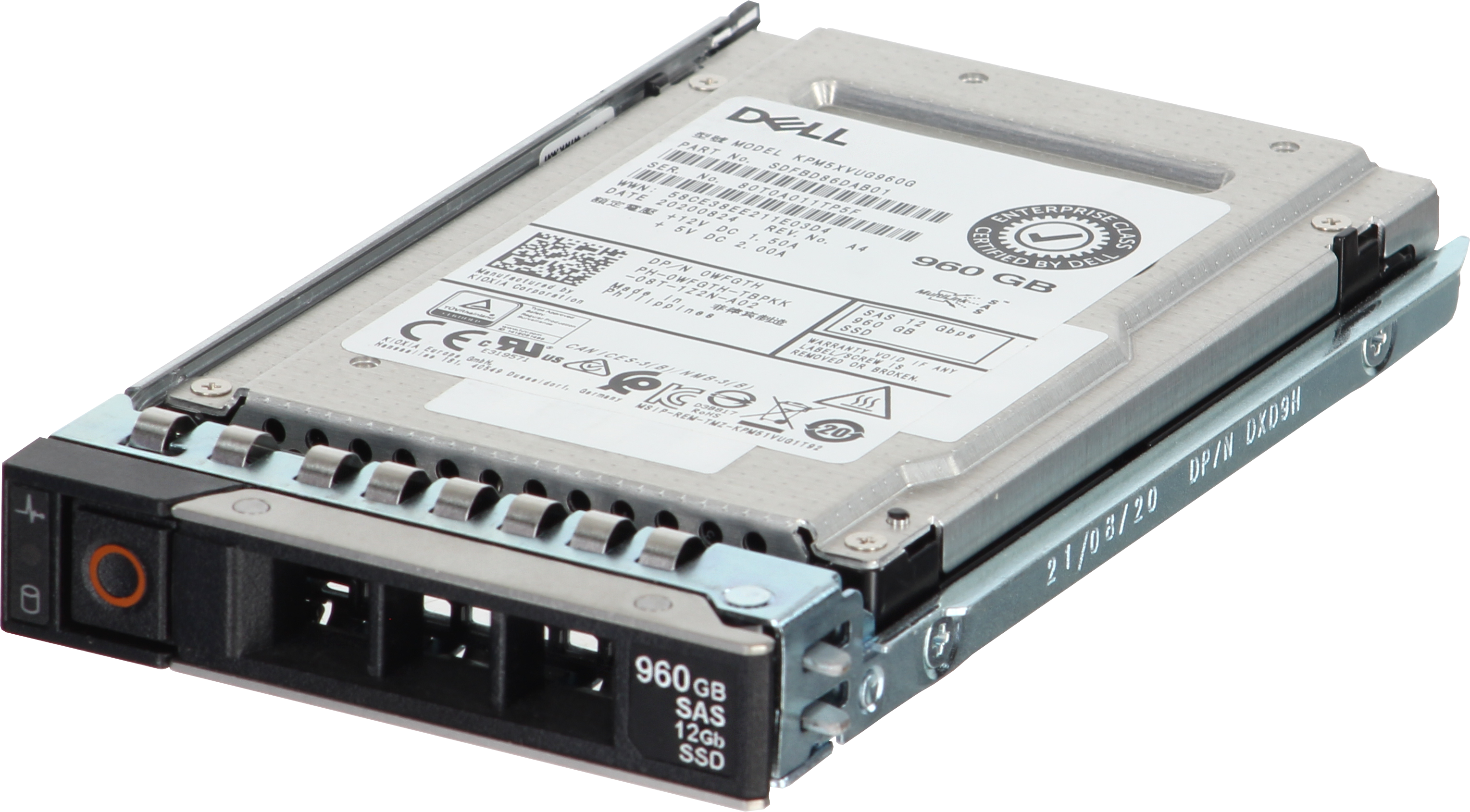 Dell 960GB 12Gbps SAS Mix Use MLC 2.5 SSD KPM5XVUG960G CPO - xByte