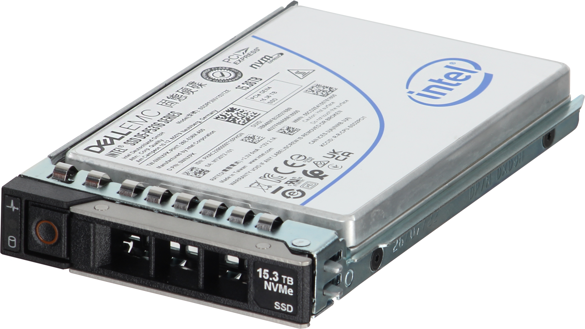 Dell 15.36TB Enterprise NVMe Gen4 RI QLC 2.5 SSD D5-5316 - xByte