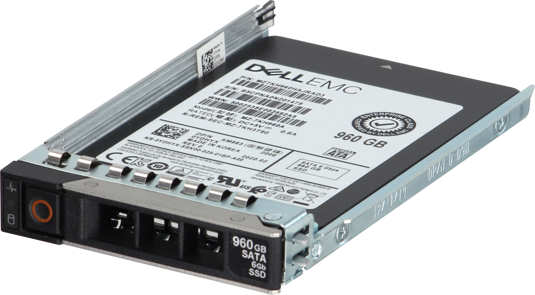 Dell 960GB 6Gbps SATA Mix Use TLC 7mm 2.5 SSD SM883 CPO