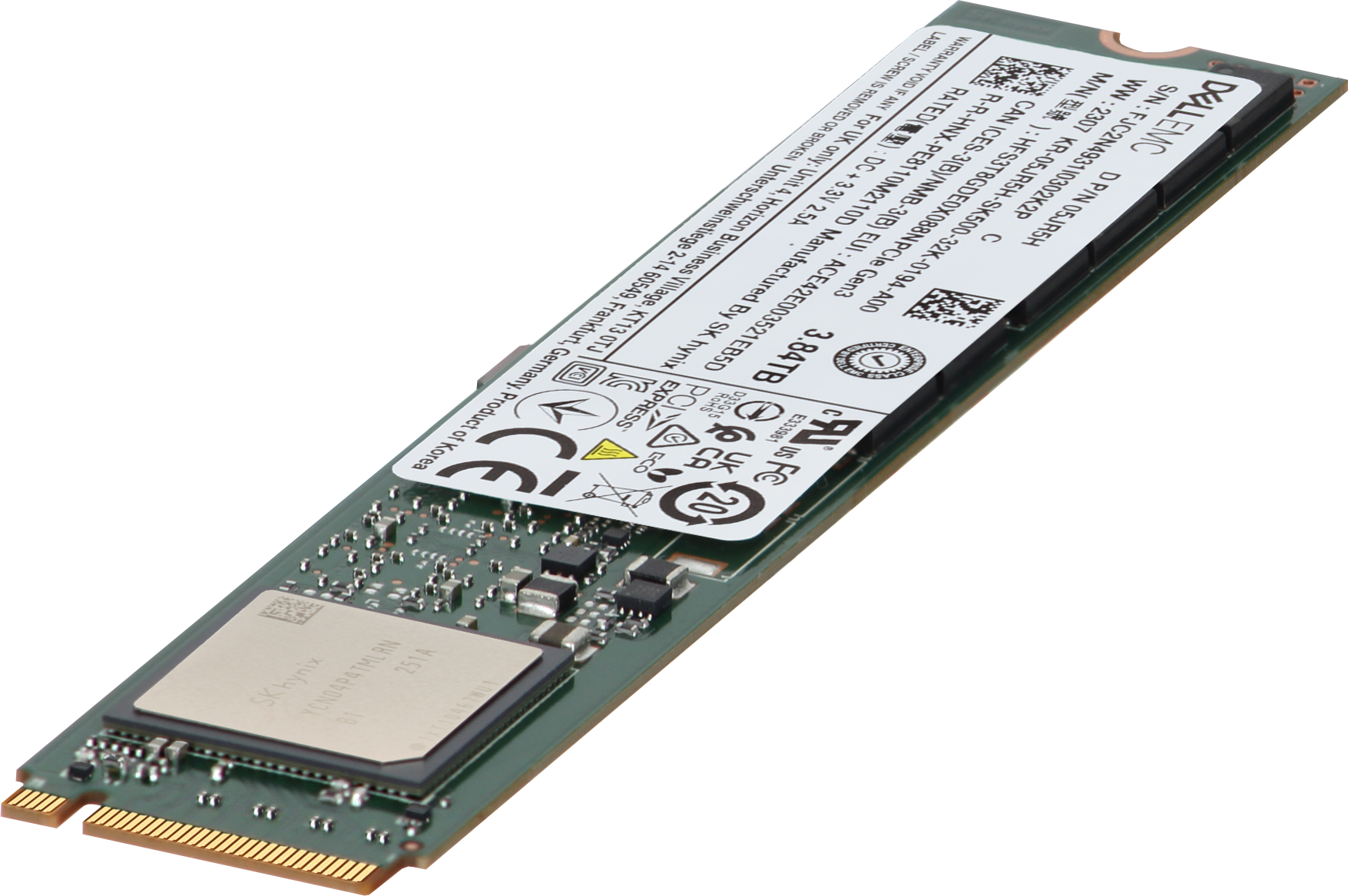 爆速15倍速 Nvme M.2 SSD DELL 3010 i5 16g Dell 3.84TB NVMe Gen3 RI TLC 22110 M.2 SSD PM8110 - xByte Technologies