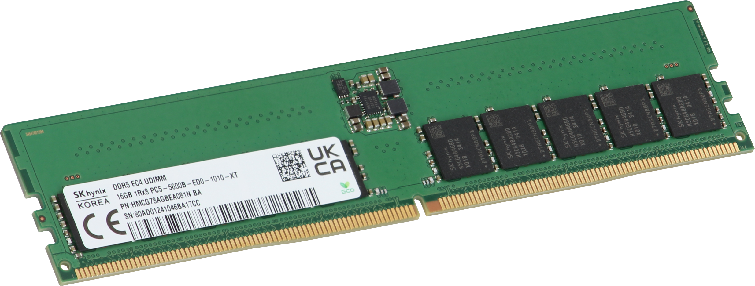 Dell 16GB 1Rx8 DDR5 ECC UDIMM 5600 MT/s - xByte Technologies