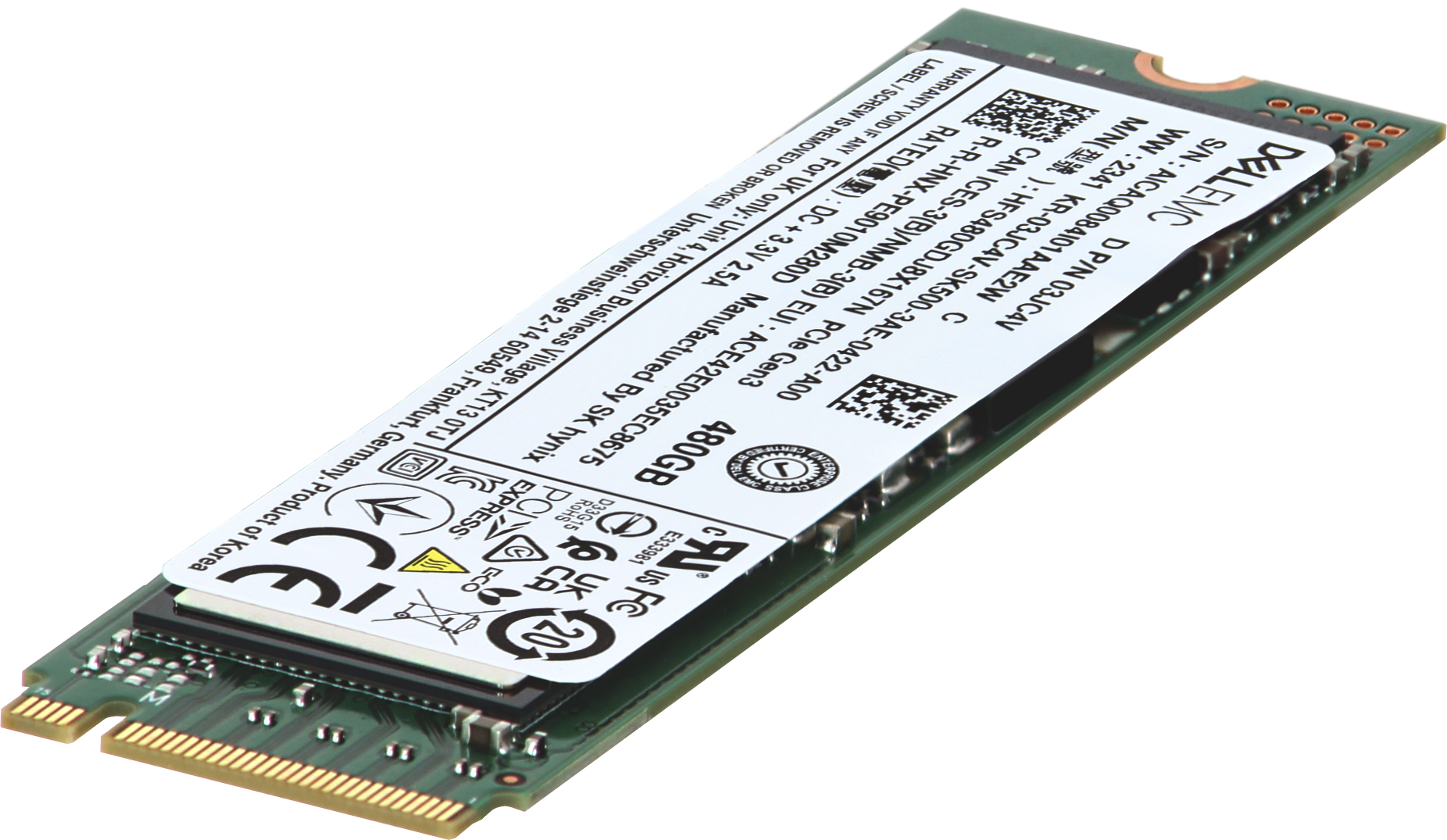 Dell 480GB NVMe Gen3 RI TLC 2280 SED M.2 SSD PE9010 - xByte