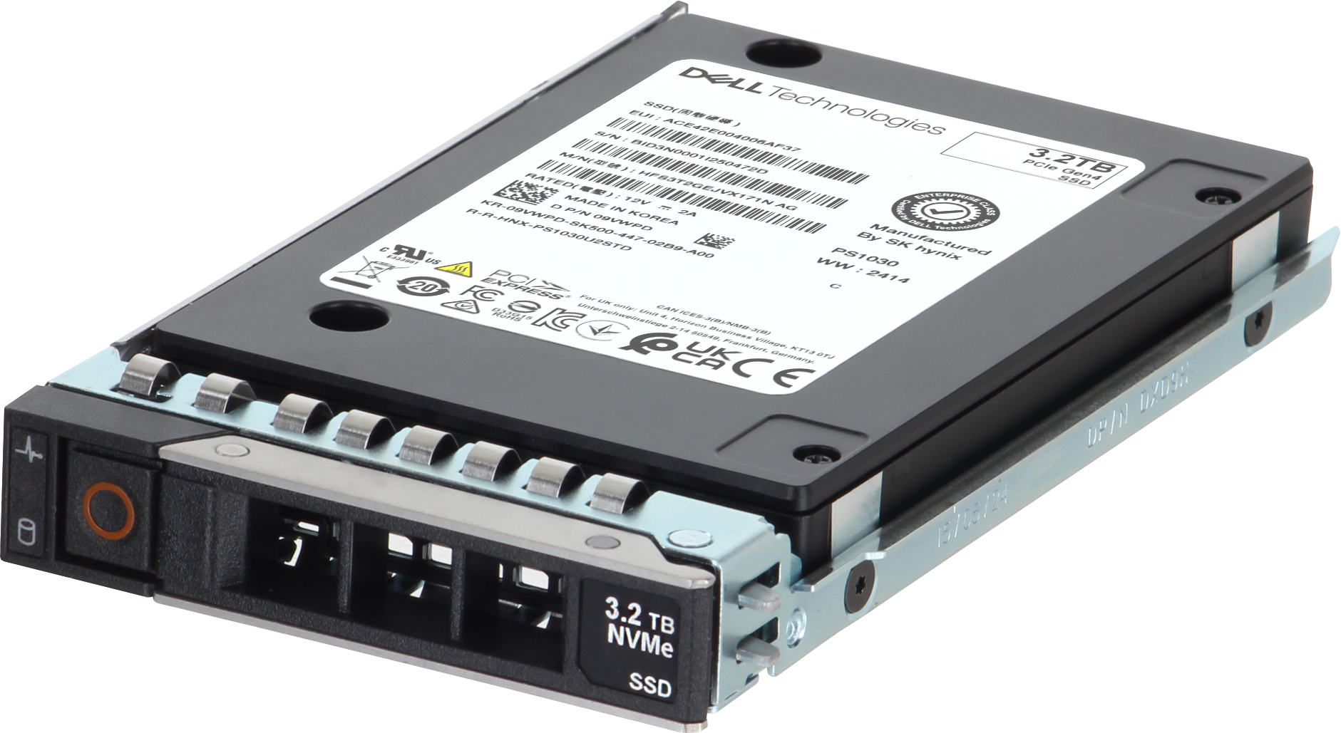 Dell 3.2TB Enterprise NVMe Gen4 MU TLC 2.5 SSD PS1030 - xByte