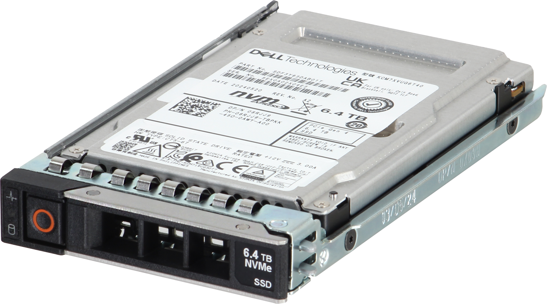 Dell 6.4TB Enterprise NVMe Gen4 MU TLC 2.5 SSD CM7-V - xByte