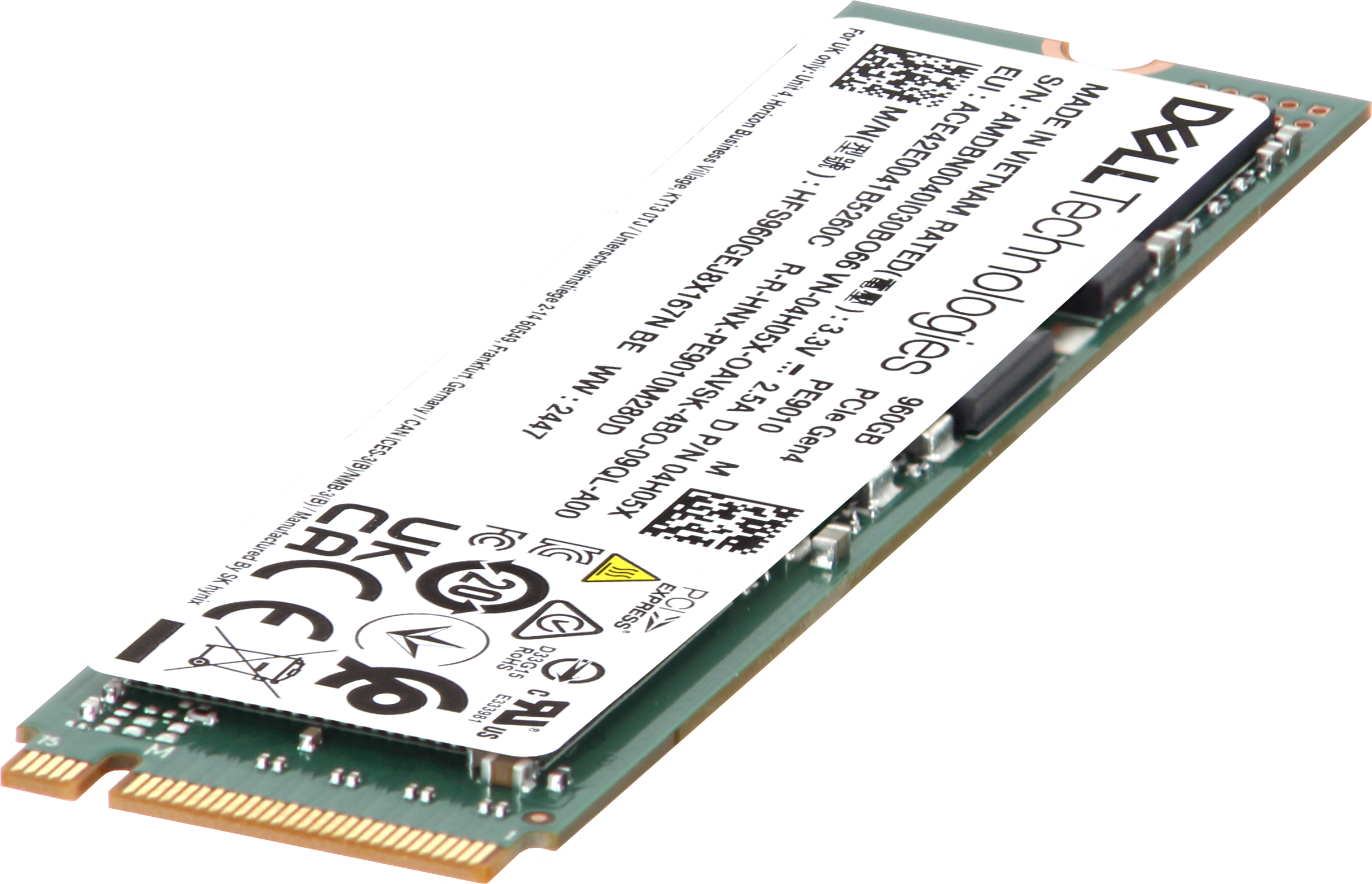 DELL Core i7、SSD、グラボP600、メモリー20GB Dell 960GB Data Center NVMe Gen4 RI TLC 2280 M.2 SSD PE9010