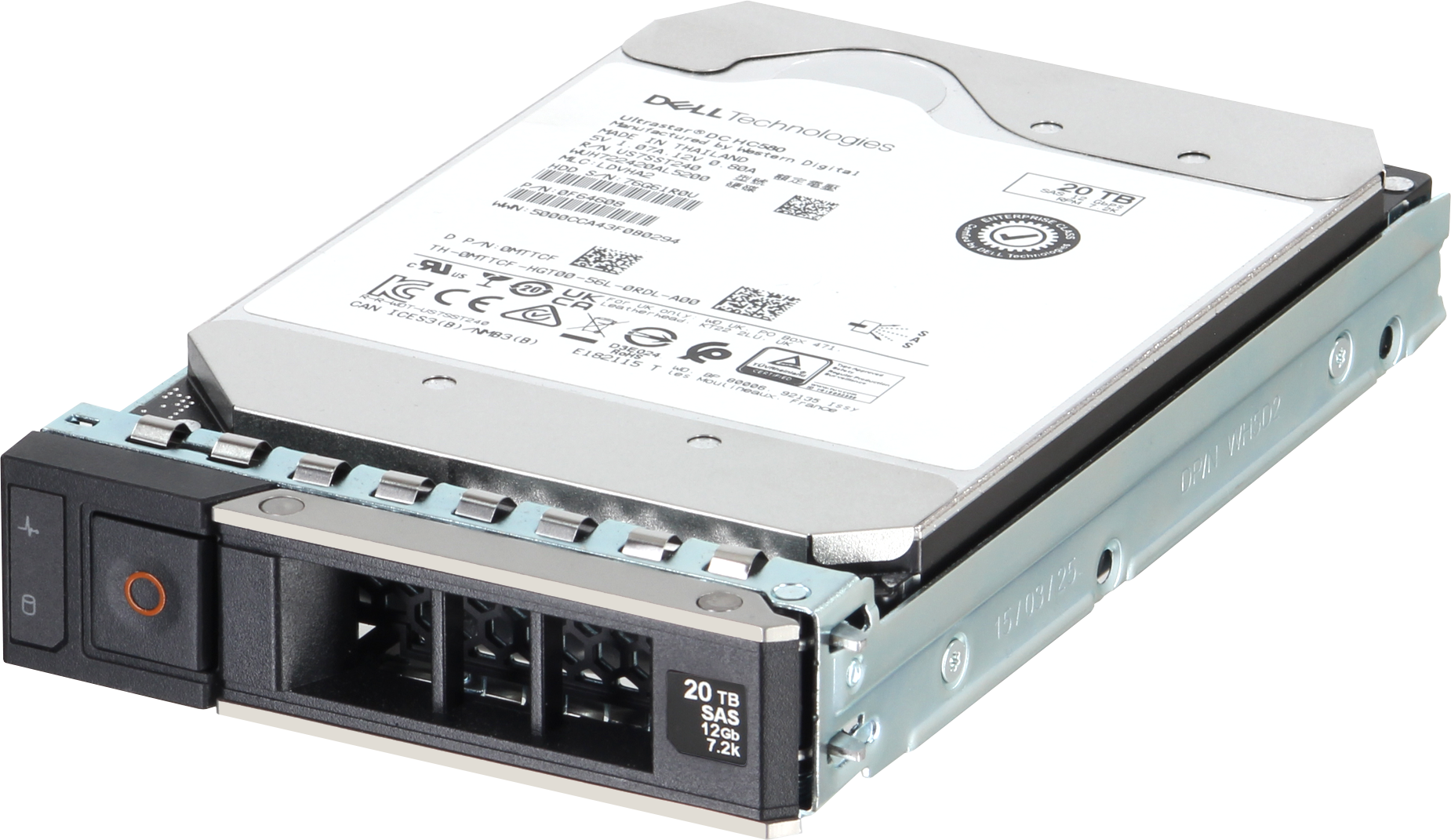 Dell 20TB 7.2K 512e 12Gbps NL SAS 3.5 HDD Ultrastar DC HC580