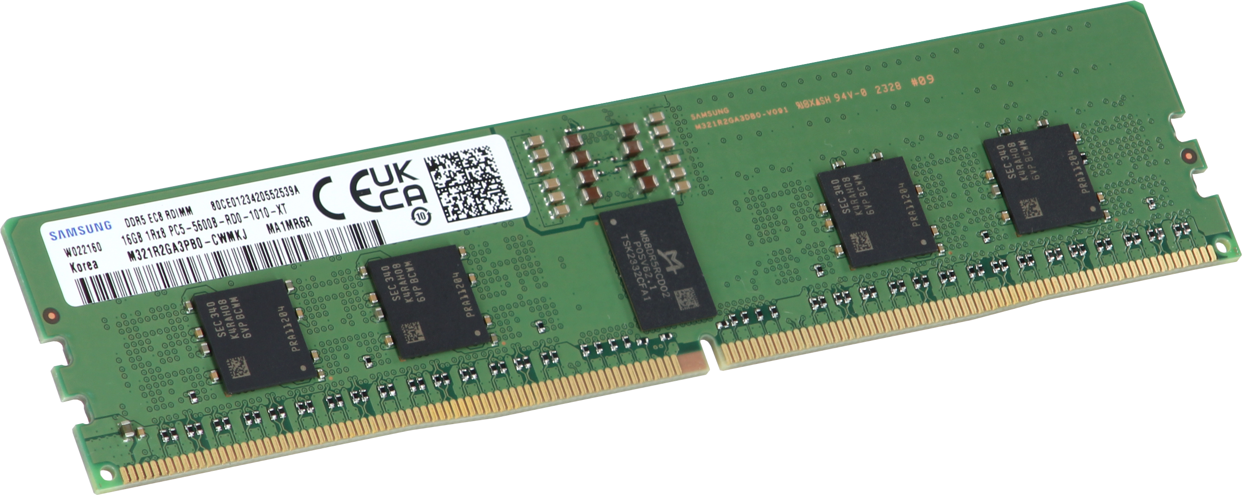 M321R2GA3PB0-CWMKJ Samsung 16GB 1Rx8 DDR5 RDIMM, 5600MT/s