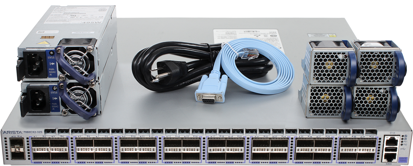 Arista DCS-7060CX2-32S-R 32P 100GbE QSFP100 2P 10GbE SFP+ RA