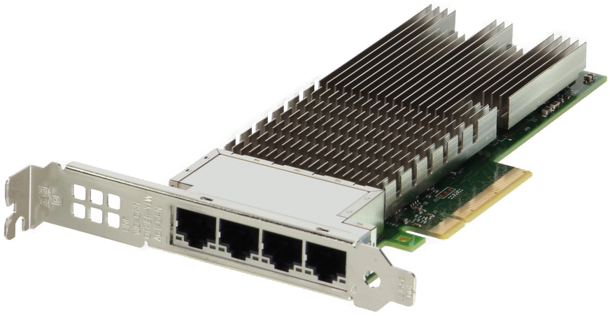 Dell Intel X710-T4L Quad Port 10Gb RJ45 CNA Full Height (ND4PT